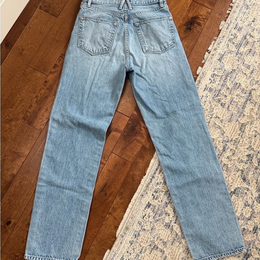 SLVRLAKE High-Rise Straight Leg Jeans | Size 26 (S) | 100% Cotton - Picture 4 of 4